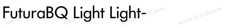 FuturaBQ Light Light字体转换